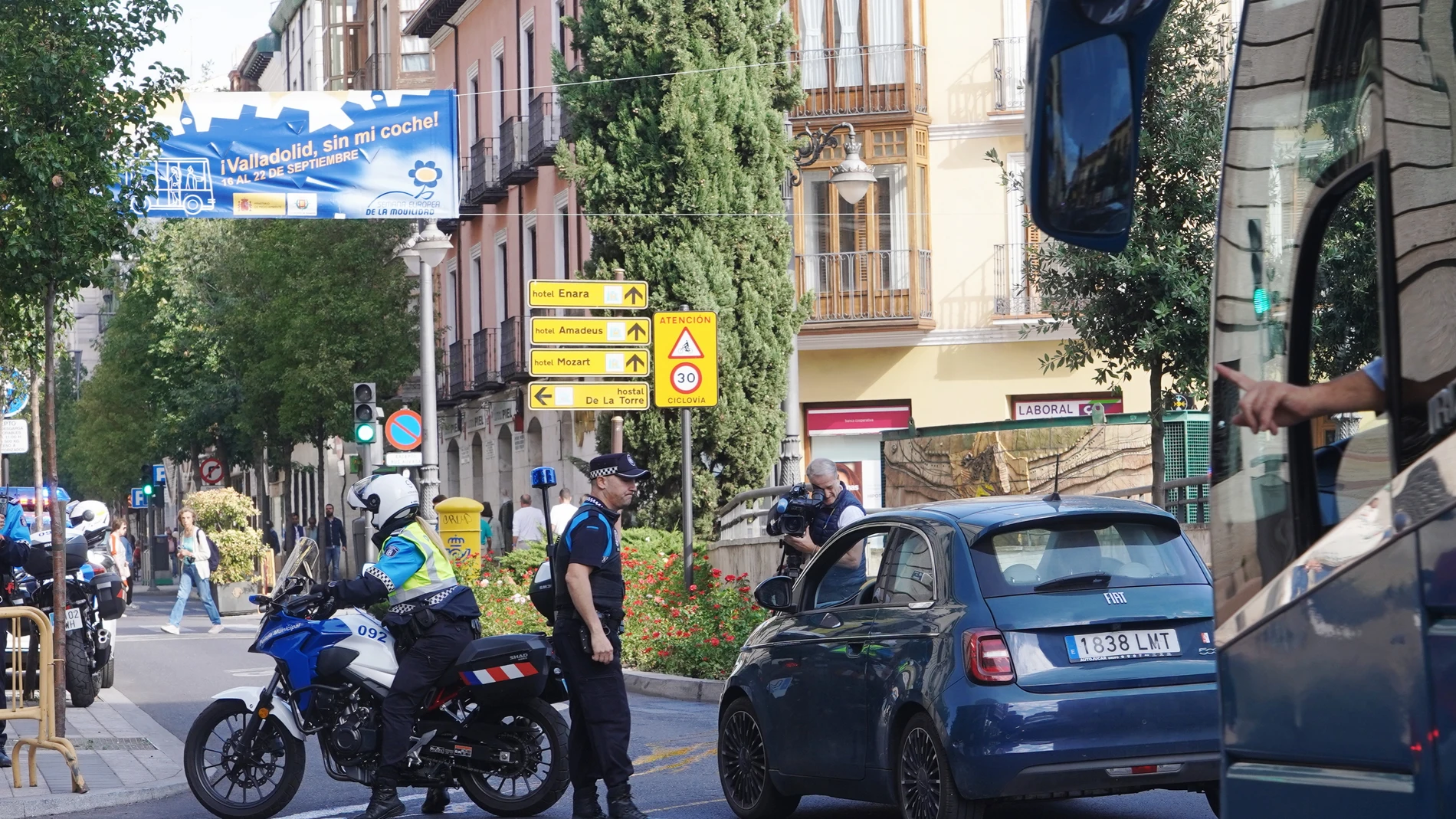 Tráfico por el centro de Valladolid