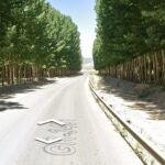 Punto de la GR-3401 en que un menor de 14 años ha fallecido atropellado cuando circulaba en bicicleta