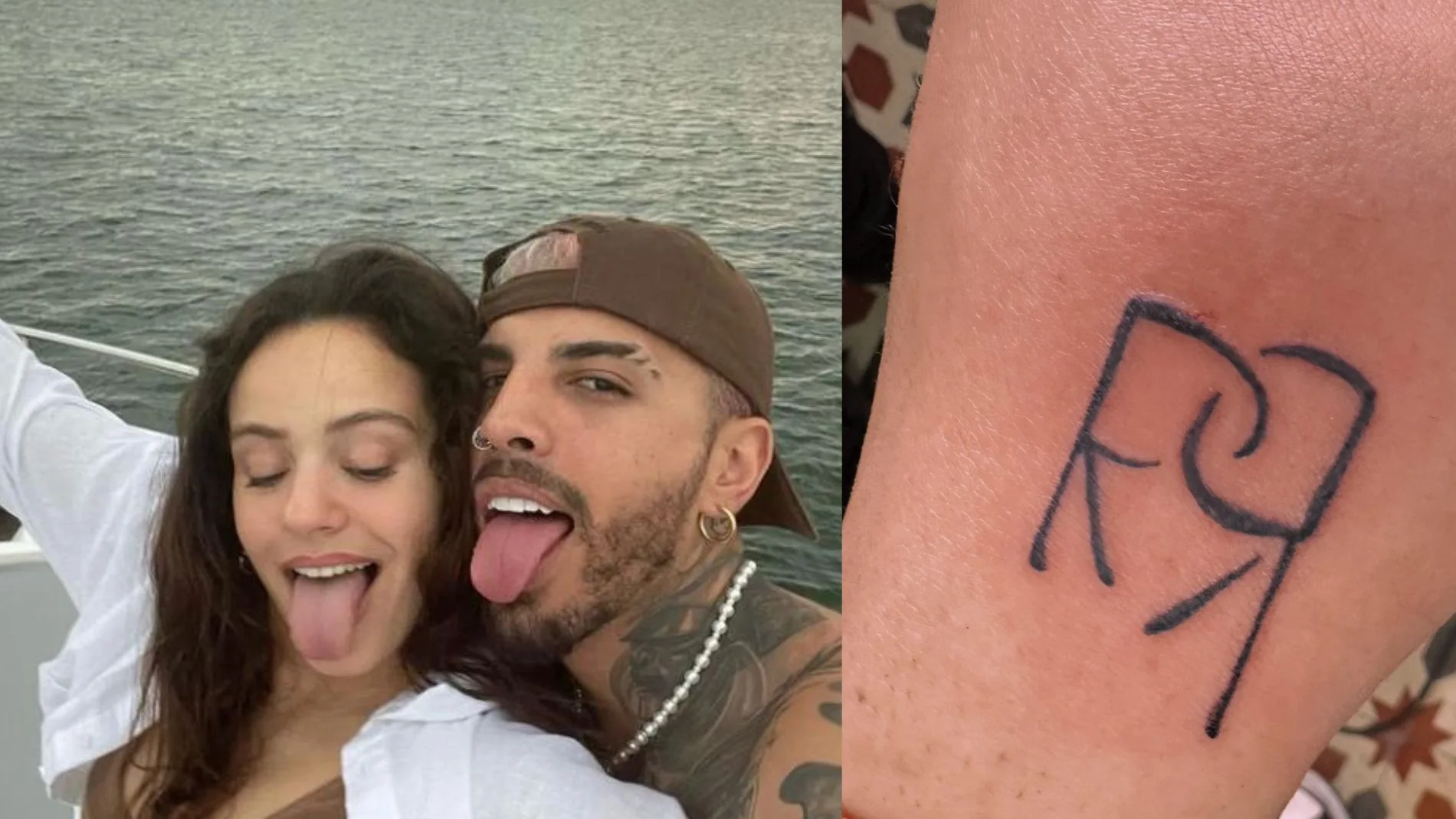Un fan muestra su tatuaje después de la ruptura de Rosalía y Rauw Alejandro