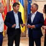 Carlos Mazón se reúne con CEV, CCOO-PV y UGT-PV en València