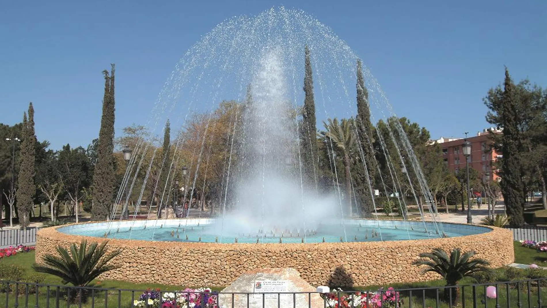 Fuente situada en el Parque de la Compañía del municipio murciano de Molina de Segura