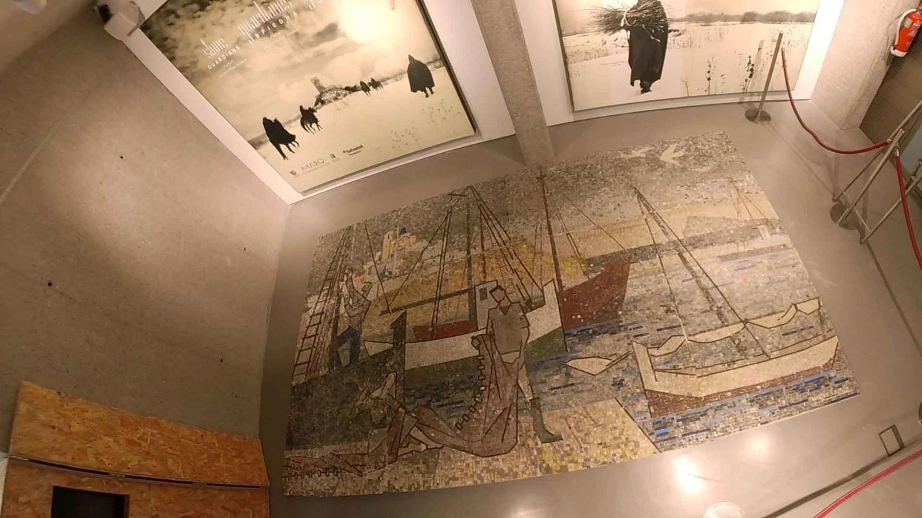 El mural de Gastón Castelló que se exhibe ahora en el museo Boca del Calvari de Benidorm.