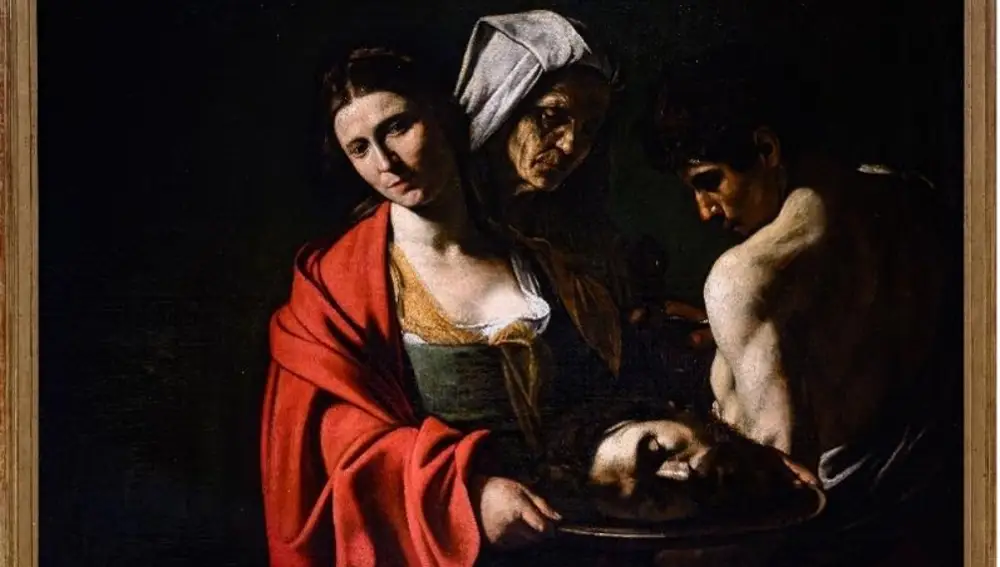 Salomé con la cabeza del Bautista, Michelangelo Merisi Da Caravaggio (hacia 1607) 