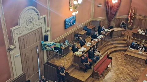 Imagen del juicio, en la Audiencia de Barcelona