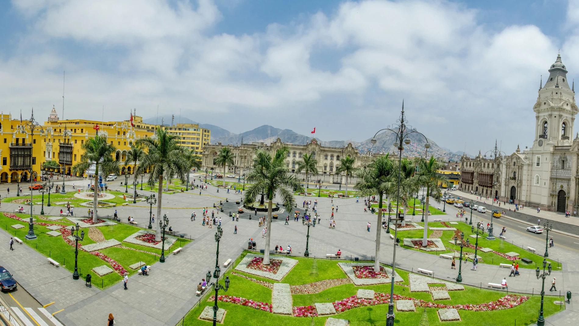 Plaza de armas en Lima, Perú