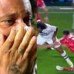 El llanto desconsolado de Marcelo tras provocar una grave lesión a un rival