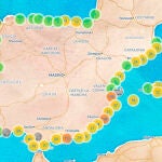 El Google Maps de las playas con medusas en España y dónde están picando. 