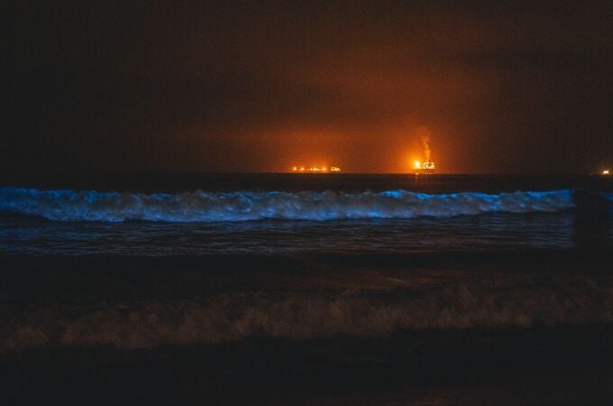 Las aguas de estas playas bioluminiscentes se iluminan por la noche debido a la presencia de fitoplancton