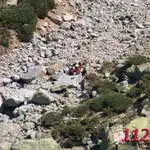 Momento del rescate de los seis montañeros en Gredos