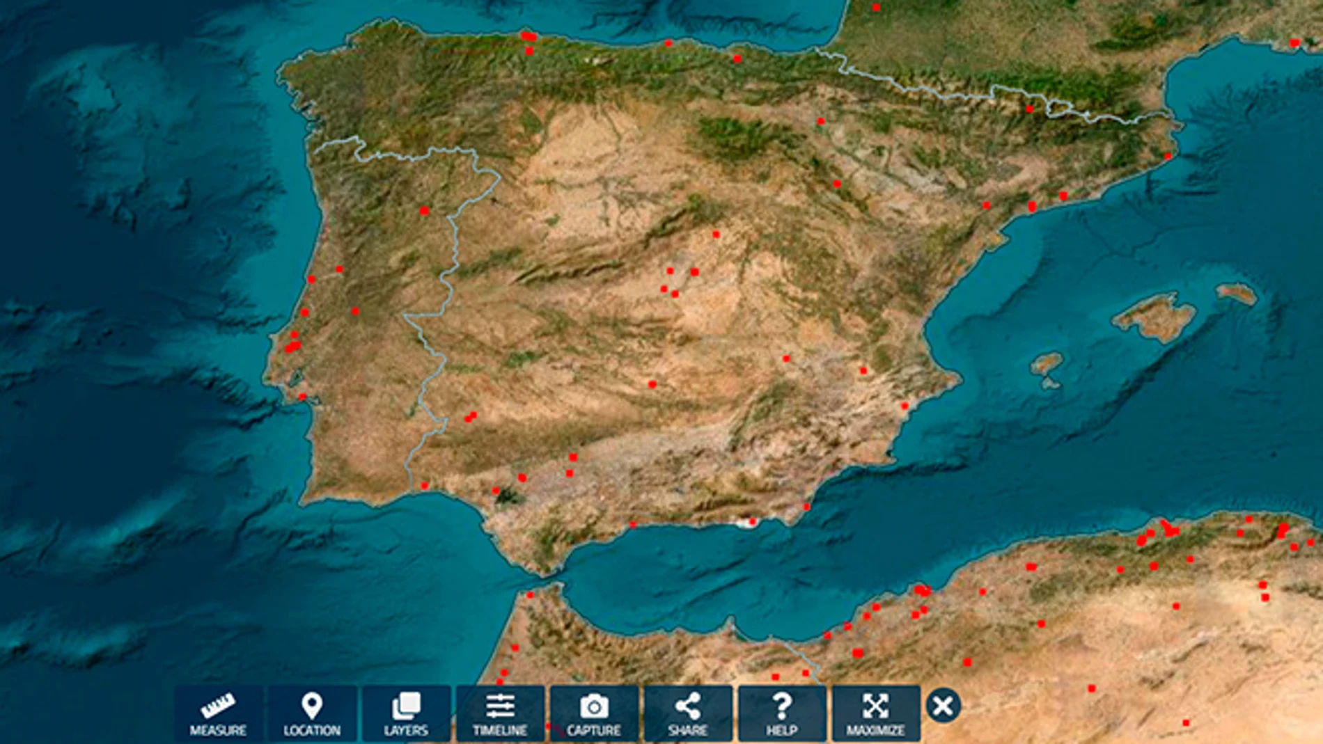 El ‘Google Maps’ de la NASA en el que puedes ver los incendios que hay en España en tiempo real.