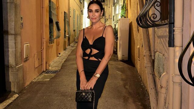 Vicky Martín Berrocal con vestido cut out.