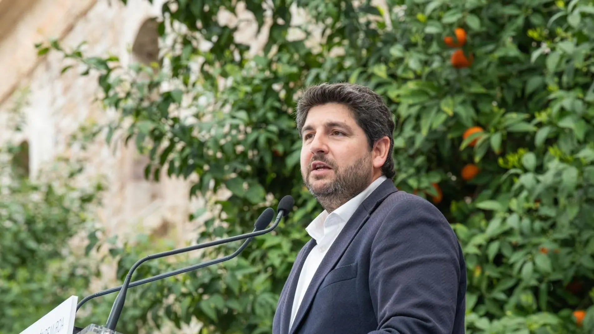 El presidente del Gobierno de la Región de Murcia en funciones, Fernando López Miras