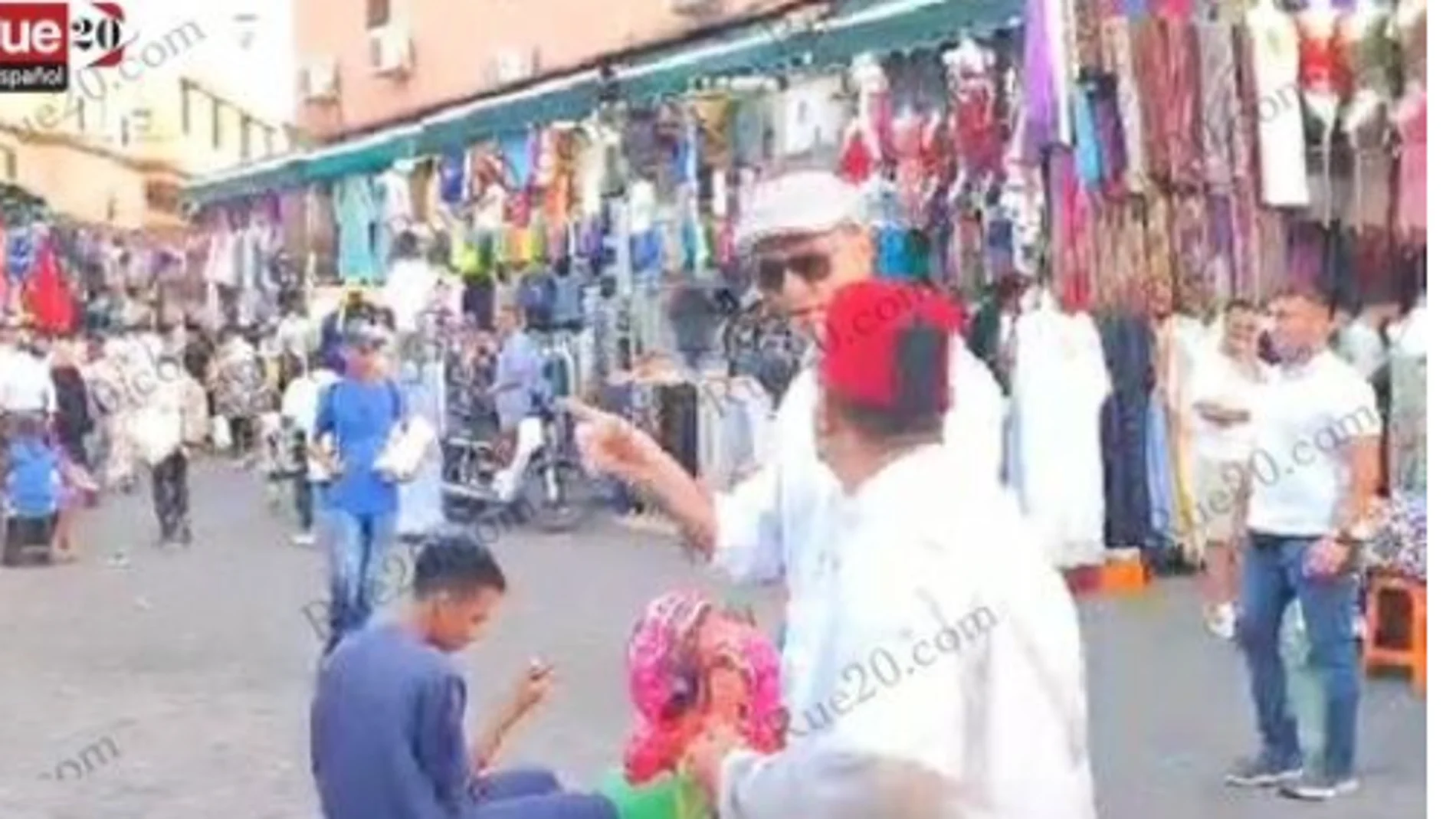 Sánchez y su familia, en Marrakech