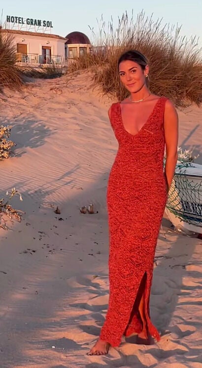 Anna Padilla con vestido de H&M