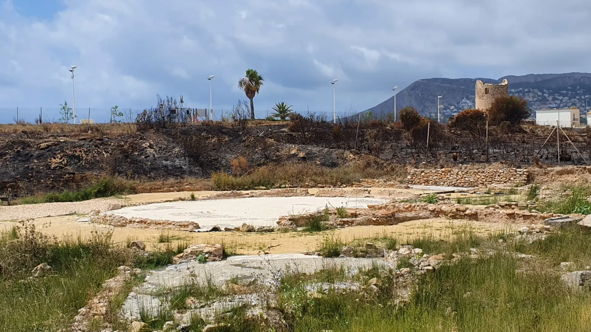 El incendio de Calp no ha afectado al yacimiento romano, según el ayuntamiento