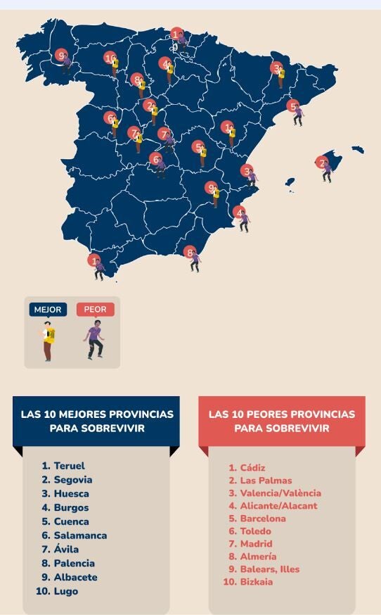 Esta es la mejor provincia de España para sobrevivir a un apocalipsis zombi