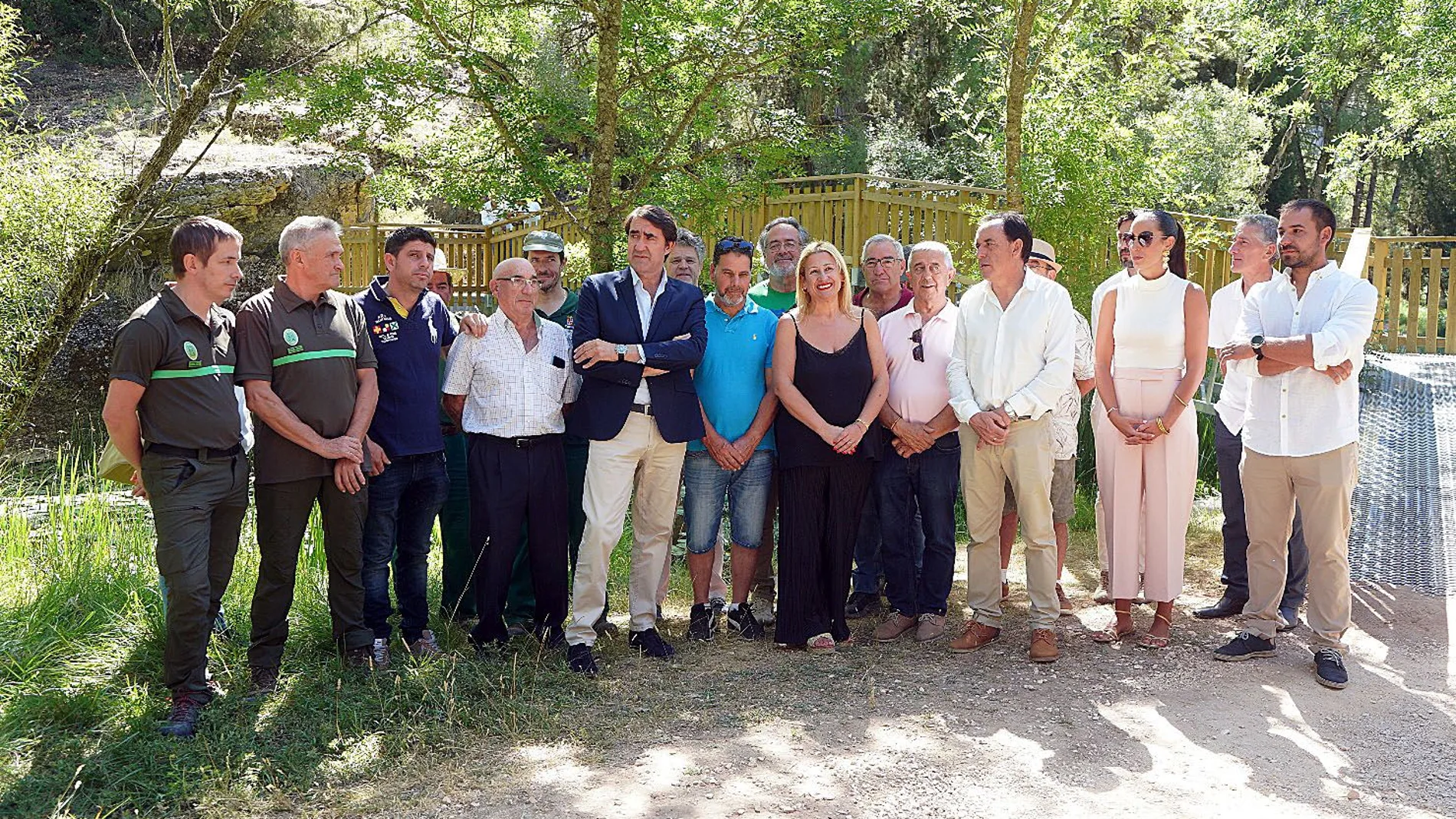 El consejero Suárez-Quiñones visita las mejoras en el Cañón del Río Lobos con alcaldes