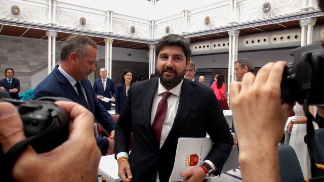 El presidente de Murcia en funciones, Fernando López Miras