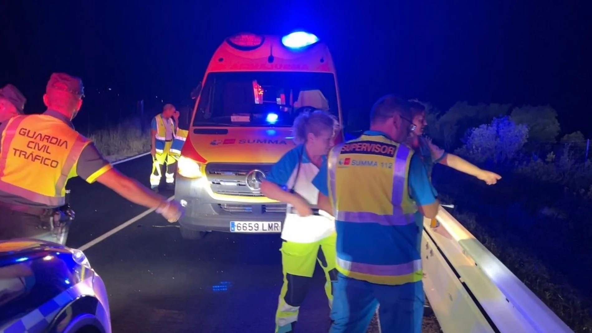 Muere un motorista de 45 años tras sufrir una salida de vía en la M-523 a la altura de Villanueva de Perales (Madrid)