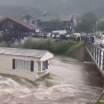 Inundaciones en Noruega provocan destrucción y evacuaciones en medio de la tormenta Hans