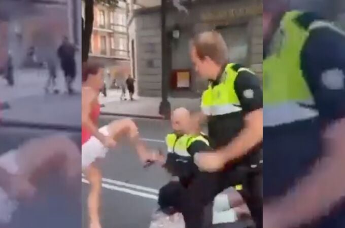 Detenida una mujer en Bilbao tras insultar y propinar una patada en la cabeza a un policía