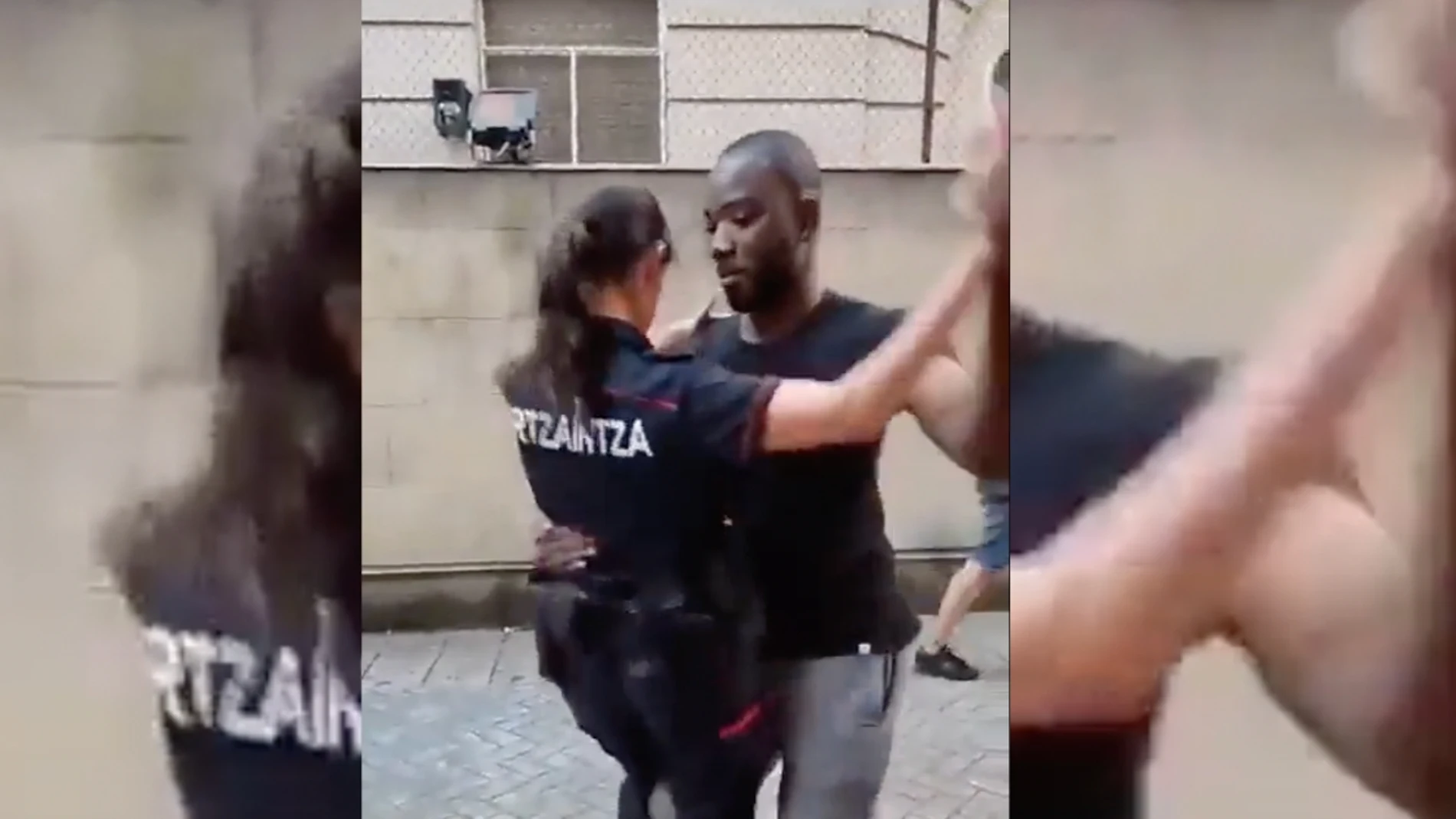 Bulo: el video en el que aparece una Ertzaintza bailando bachata con un hombre en Bilbao es falso