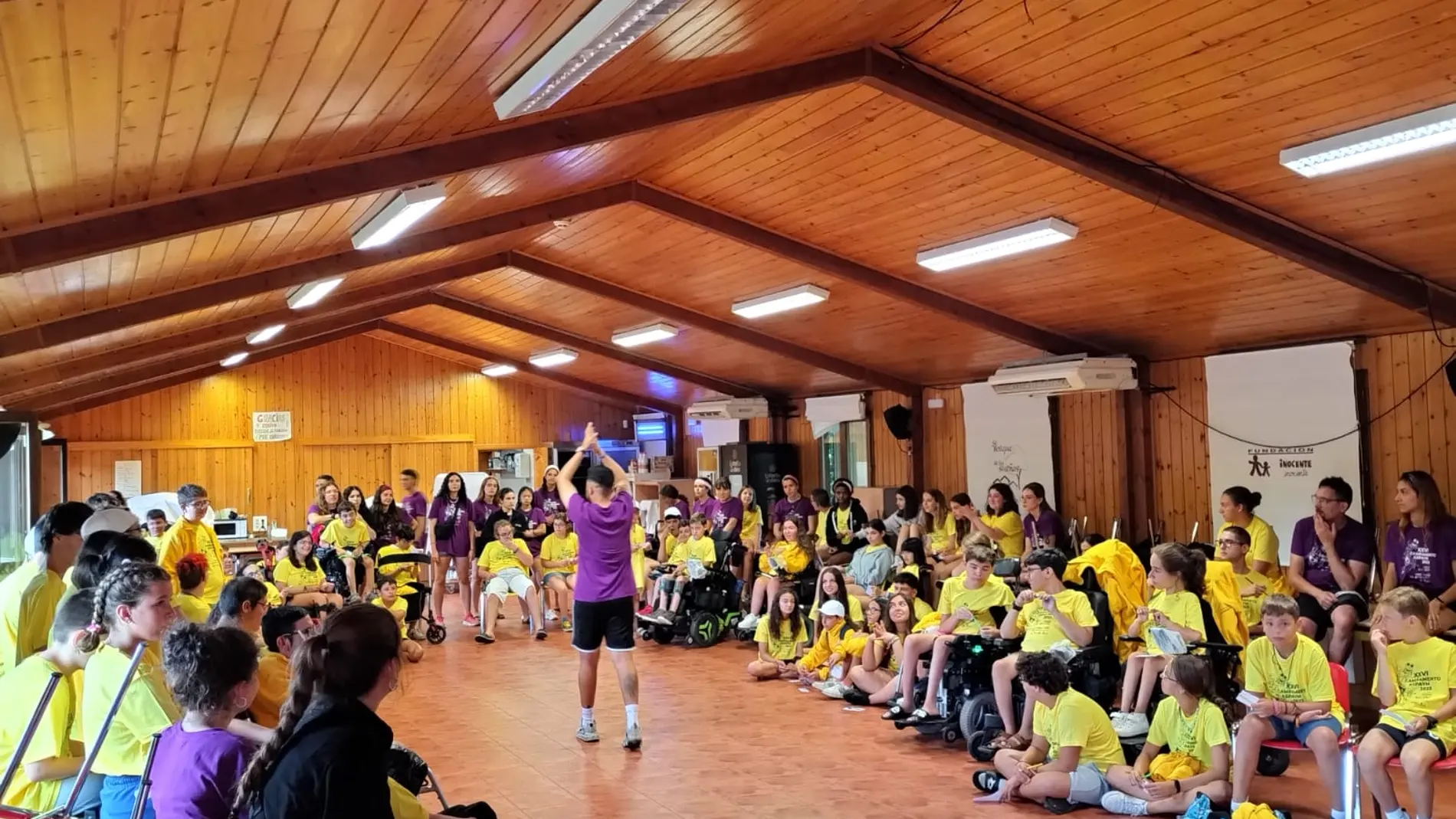 Campamento de verano organizado por la Federación Nacional de la asociación Aspaym.