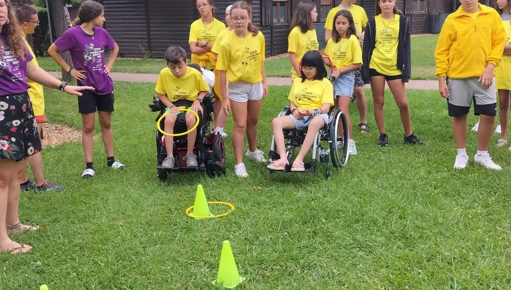 El Campamento ASPAYM concluye su XXVI edición en León con la participación de 120 niños con y sin discapacidad