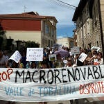 Nueva protesta contra las macroplantas solares en el Valle de Tobalina (Burgos)