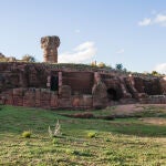 Murallas en el yacimiento soriano de Tiermes