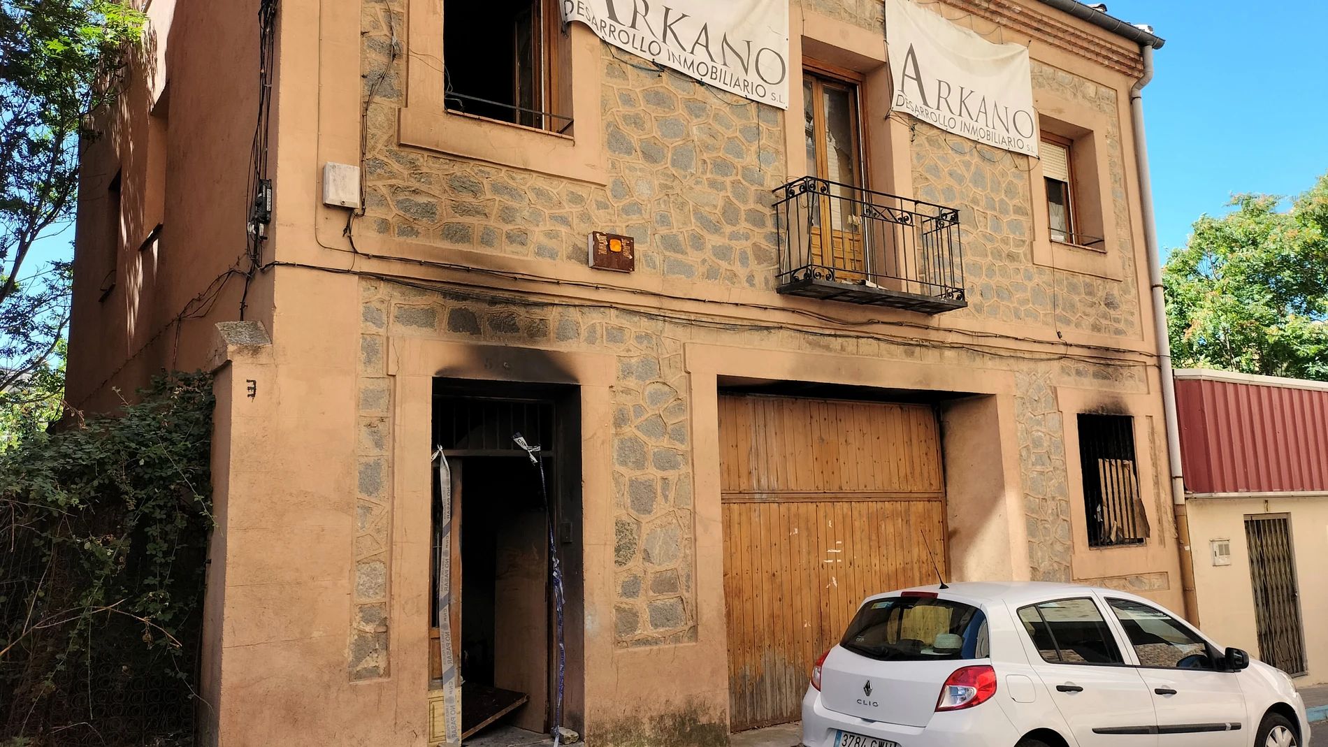 Un detenido tras declararse un incendio en una casa ocupada en Segovia capital