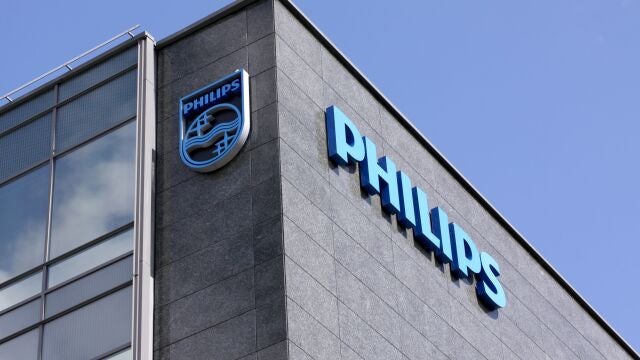 Philips company logo sign. 