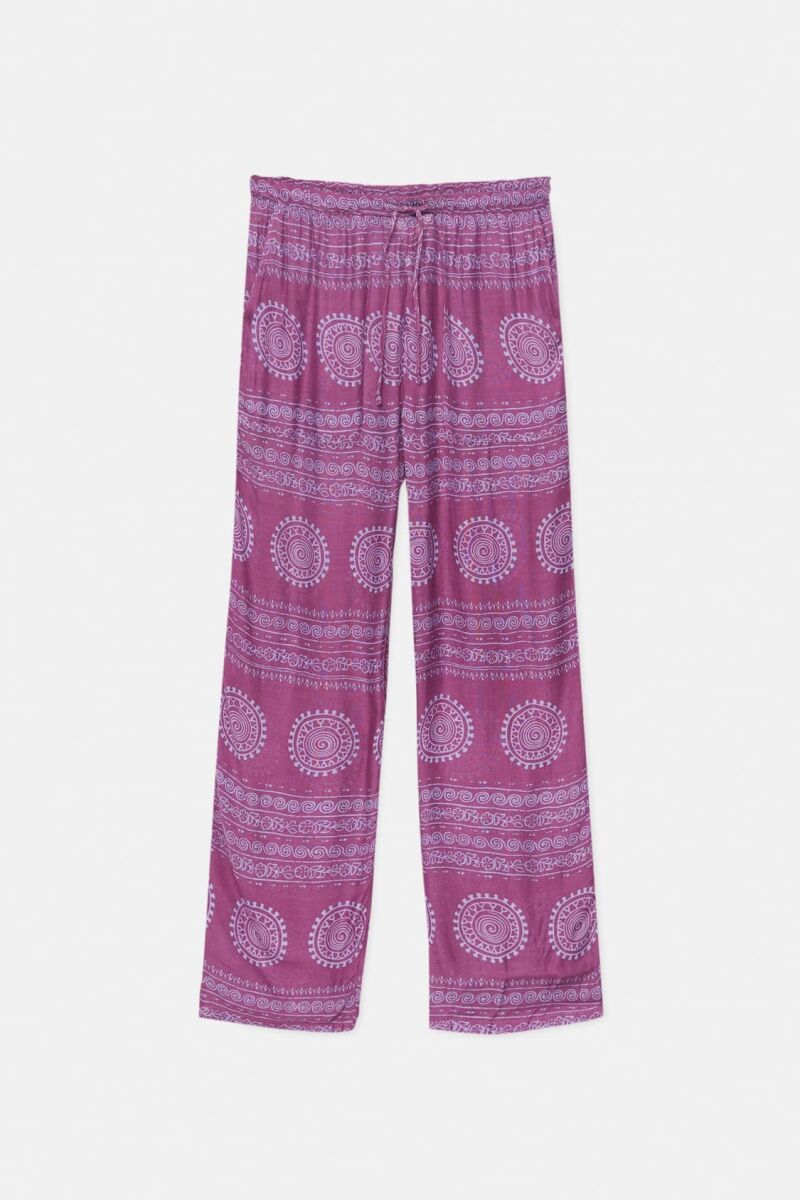 Pantalón fluído estampado