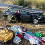 Accidente de tráfico ocurrido este martes en León