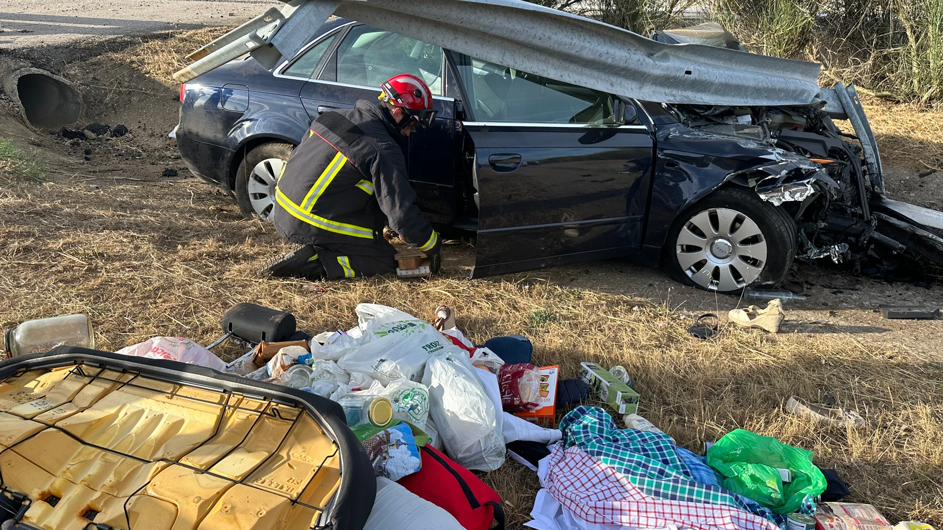 Accidente de tráfico ocurrido este martes en León