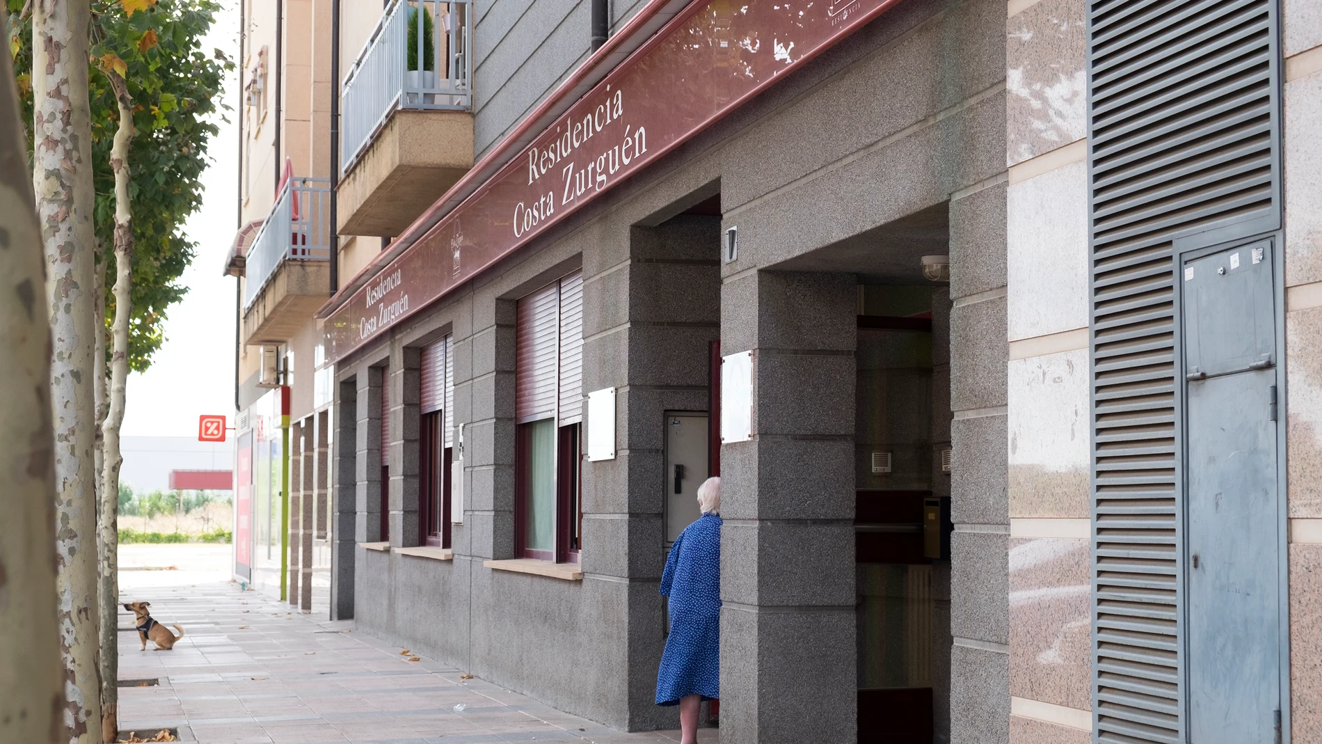 Fachada de la residencia en Salamanca