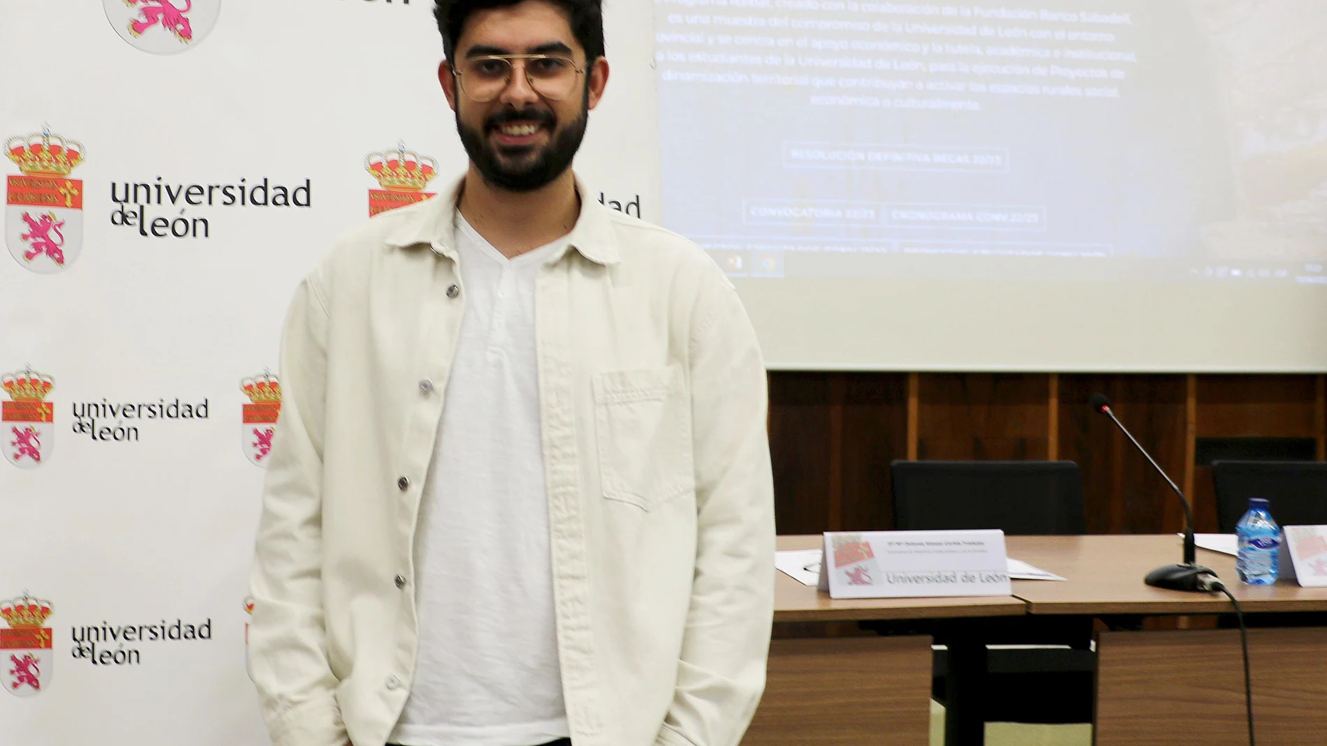 ICAL. El estudiante de Doble Grado en Historia e Historia del Arte en la Universidad de León, Diego Álvarez Rodríguez