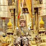 El rey Rama X durante su coronación en 2019