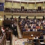 El Congreso de los Diputados, durante la votación de la Presidencia de la Cámara
