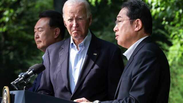 USA, Japan, ROK hold trilateral summit at Camp David