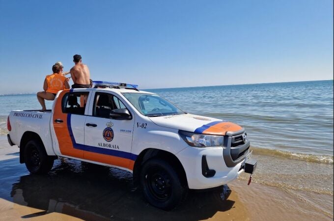 El equipo de socorristas del Ayuntamiento de Alboraya decidió cerrar la playa de La Patacona tras creer haber visto un tiburón