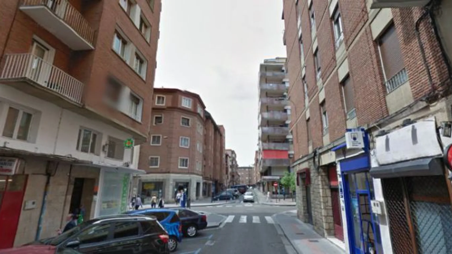 Calle Rizarzuela de Palencia, donde se ha producido la pelea