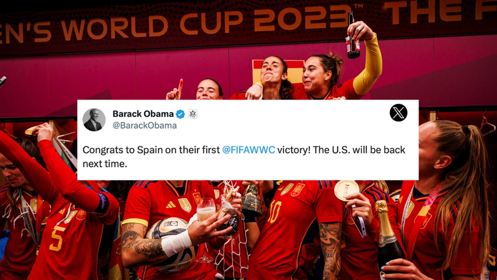 Barack Obama felicita a la Selección Española Femenina por su triunfo en el Mundial