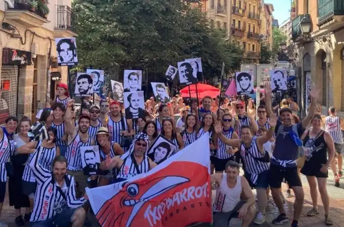 Fotos de presos de ETA en las fiestas de Bilbao