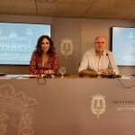 Ana Poquet y Manuel Villar, portavoces del gobierno local del Ayuntamiento de Alicante.