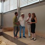 La viceconsejera de Acción Cultural, Mar Sancho, acompañada por el diputado de Cultura, Enrique Rubio, visita la Villa romana de La Dehesa