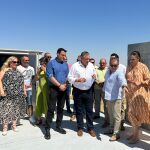 El presidente de la Diputación de Zamora, Javier Faúndez, visita las obras de Villardondiego