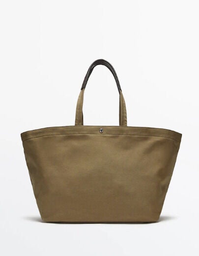 Bolso maxi shopper canvas