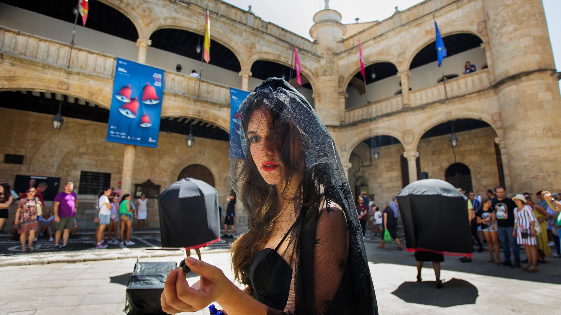 Actuación de la Feria de Teatro de Castilla y León en Ciudad Rodrigo