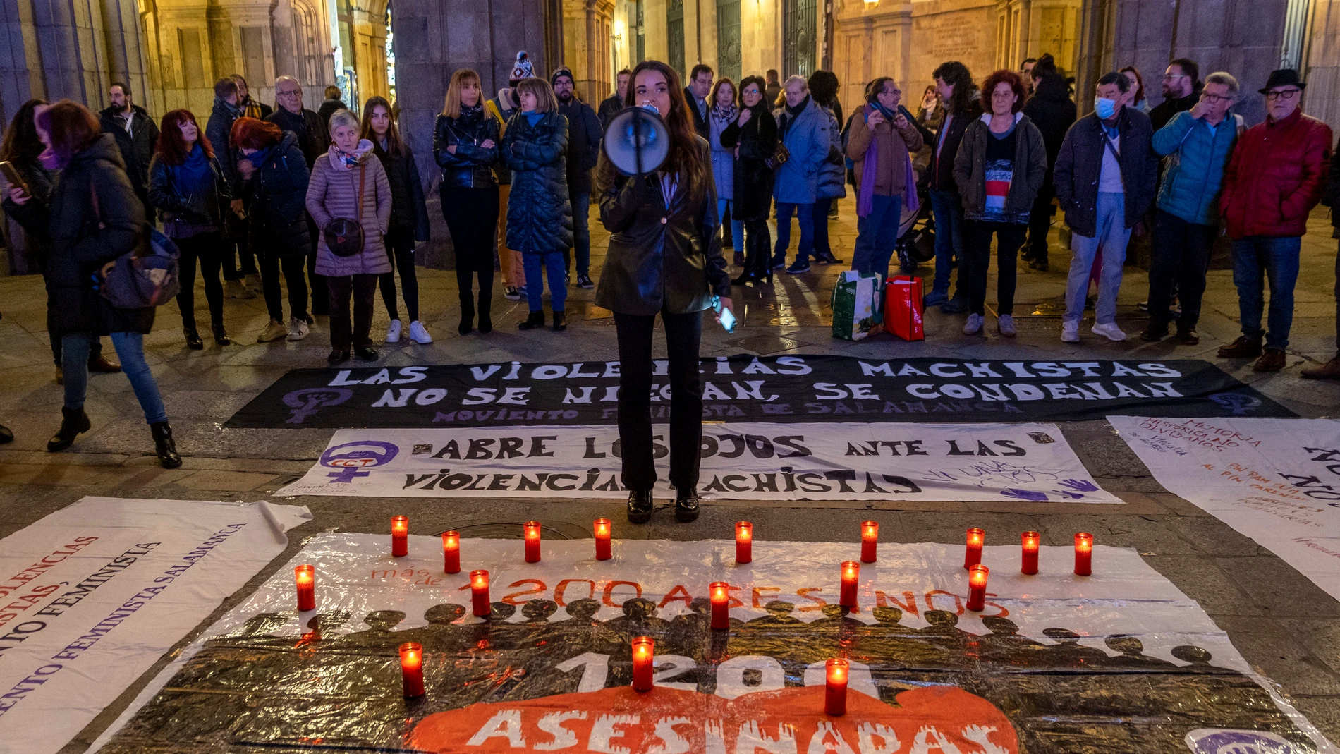 Concentración en Salamanca contra un caso de violencia de género
